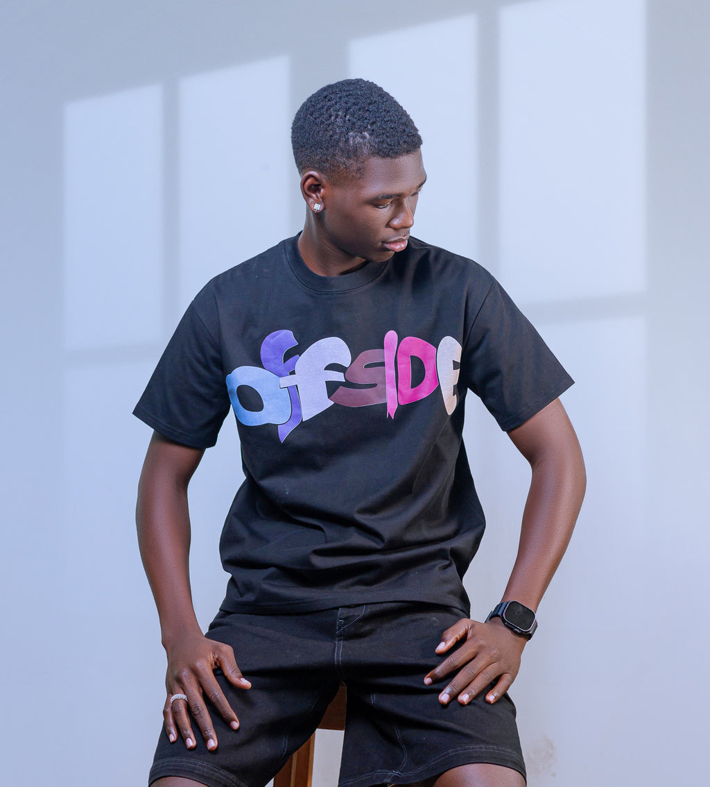 OFFSIDE Big Colour T-Shirt – Black